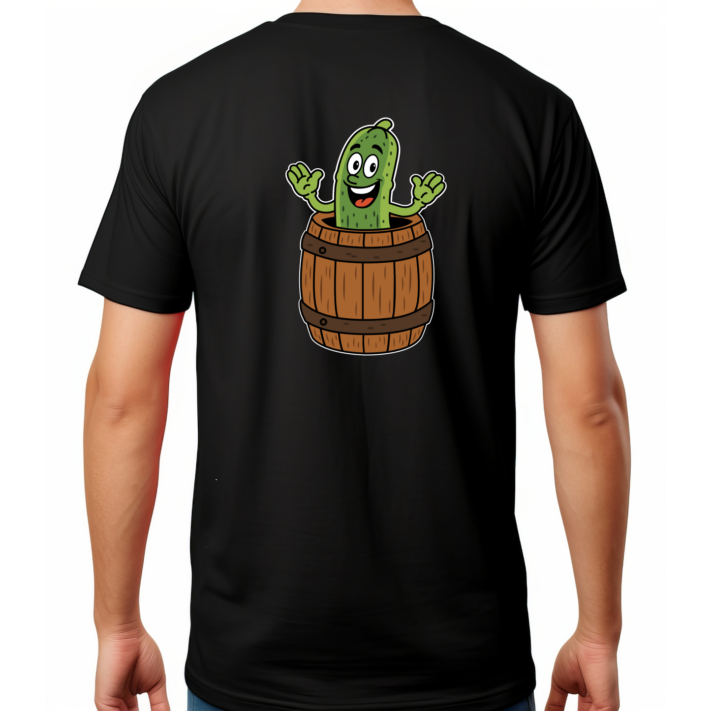 „Gurke im Fass“ T‑Shirt