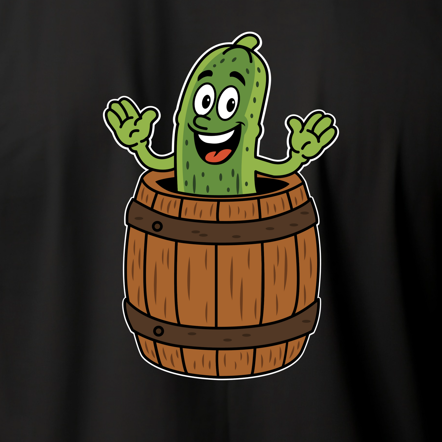 „Gurke im Fass“ T‑Shirt