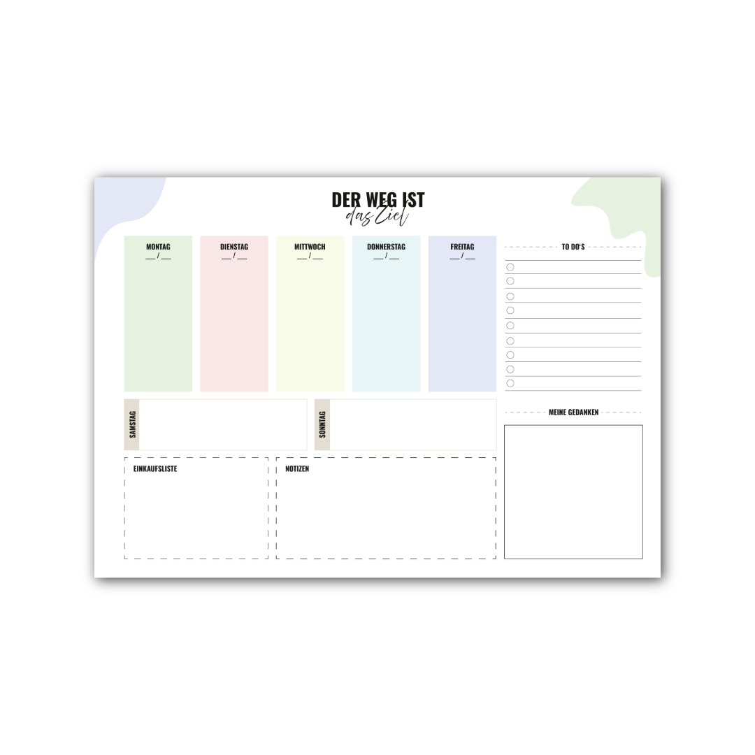 Planer "Der Weg ist das Ziel" A3