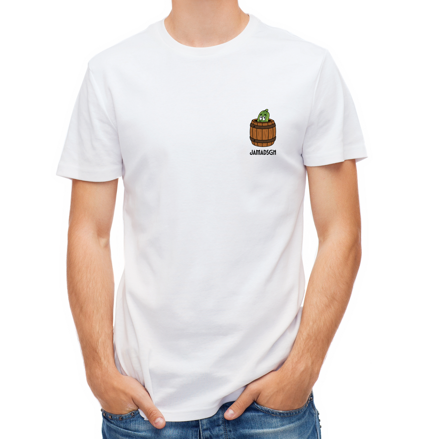 „Gurke im Fass“ T‑Shirt