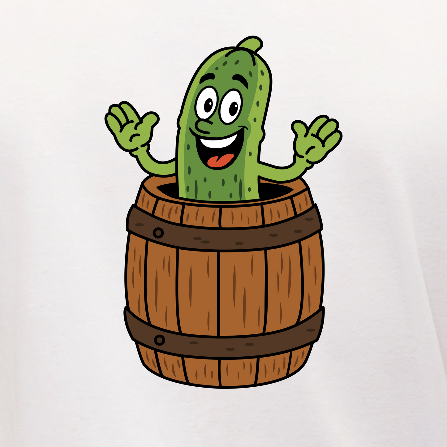 „Gurke im Fass“ T‑Shirt