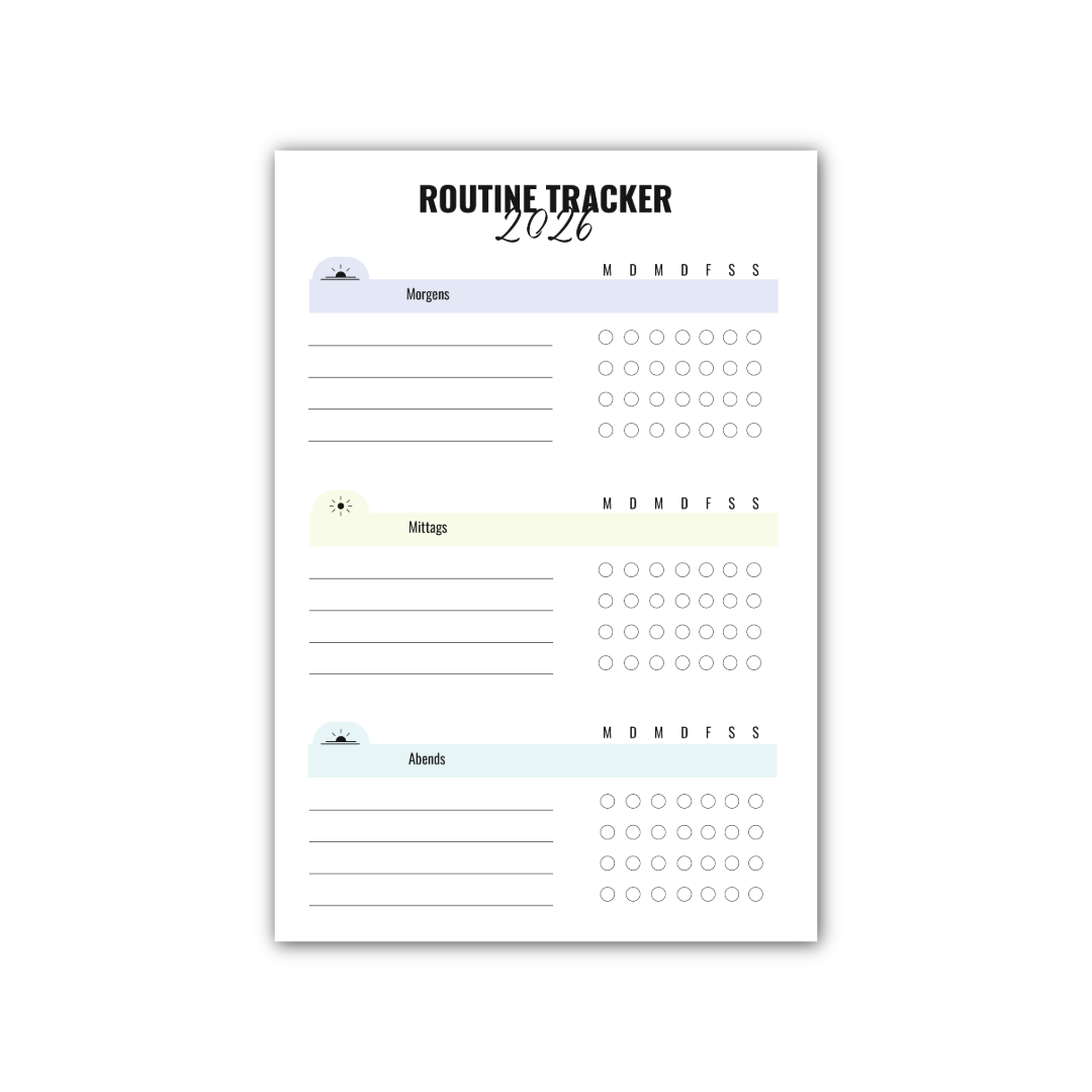 Routine Tracker 2026 – Tagesroutinen einfach festhalten