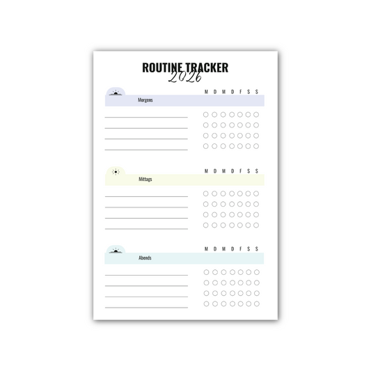 Routine Tracker 2026 – Tagesroutinen einfach festhalten